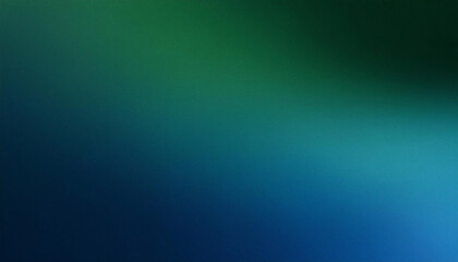 Obraz premium Dark blue green grainy gradient background, blurry colors wave pattern with noise texture, wide banner size