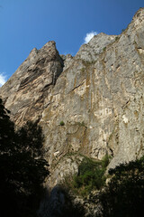 Landscape of Turda gorge in Trascau Mountains in Apuseni Mountains range, Romania
