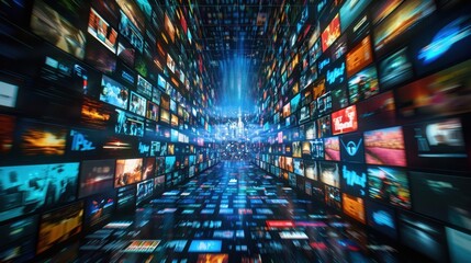 IPTV (Internet Protocol Television): The method of transmitting TV content via internet protocols, supporting both live streaming and on-demand access to television shows.
