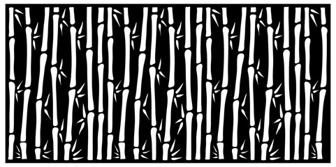 Bamboo Clipart Vector Design Repeating Pattern Background