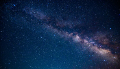 星空：美しい銀河と輝く星々の夜空