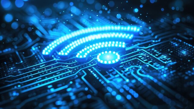 Wi-Fi: A system that uses radio waves to provide wireless internet access and device communication within a specific range, avoiding the use of physical cables.
