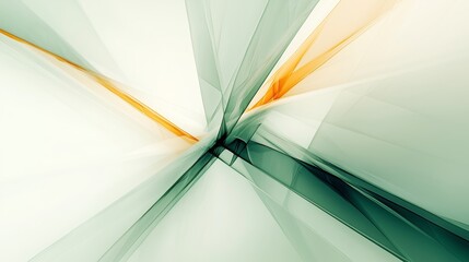 Abstract design featuring intersecting shapes and translucent colors in a modern digital art composition