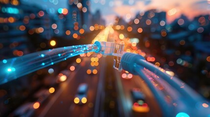 Ethernet: A method for linking computers in a local area network (LAN) using physical cables to transmit data, providing reliable and high-speed connectivity.
