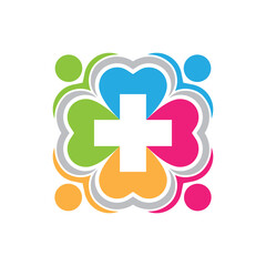 Obraz premium Health logo vector icon design