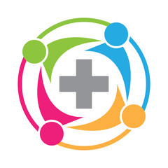 Health logo vector icon design