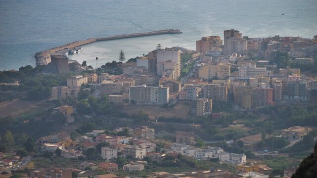 View on the city of Sciacca, Sicily in summer.