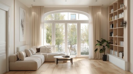 Fototapeta premium A modern apartment living room