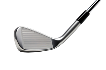 Sleek Golf Club Ready for a Perfect Swing on a Sunny Afternoon on Transparent PNG Background..