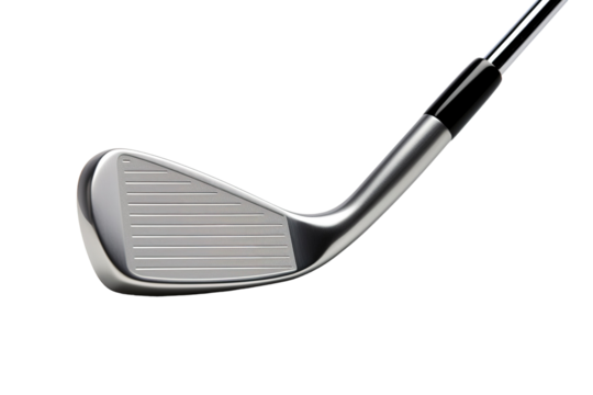 Sleek Golf Club Ready for a Perfect Swing on a Sunny Afternoon on Transparent PNG Background..
