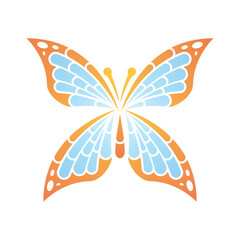 Obraz premium Butterfly logo template vector icon design