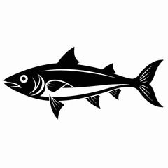 Mackerel Black silhouette