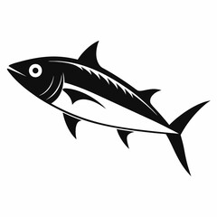 Obraz premium Mackerel Black silhouette