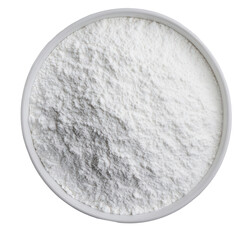 Fresh rice flour isolated on transparent background