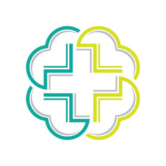 Obraz premium Health logo vector icon design