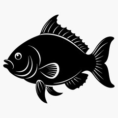 Tilapia Black silhouette