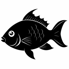 Tilapia Black silhouette