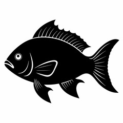 Tilapia Black silhouette