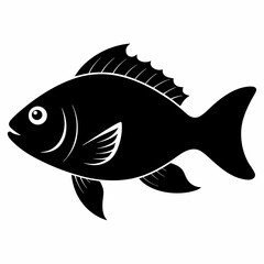 Tilapia Black silhouette