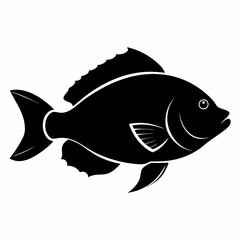 Tilapia Black silhouette