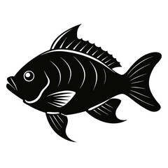 Tilapia Black silhouette