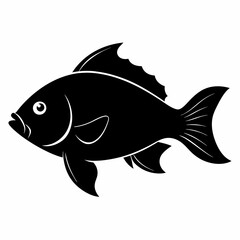 Tilapia Black silhouette