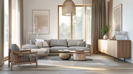 A modern apartment living room