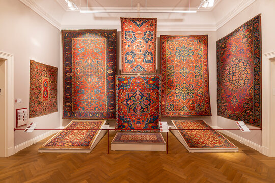 Bornova, Turkey - August 06, 2024 : The Arkas Carpet Collection view in Arkas Art Bornova in Izmir City of Turkey