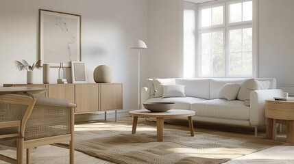 Fototapeta premium A modern apartment living room