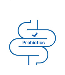 probiotics text healthy lifestyle sign