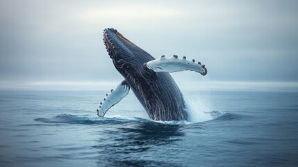Fototapeta premium Humpback Whale Breaching