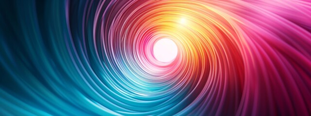  A tight shot of a vivid background, featuring a light beacon at the tunnel's end and a radiant light at the tunnel's terminus