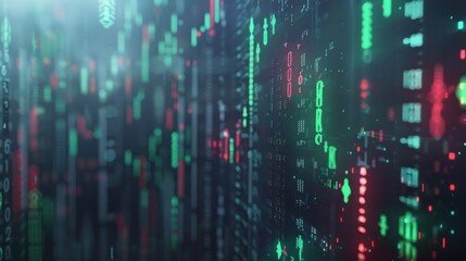 Obraz premium Abstract Digital Data Display