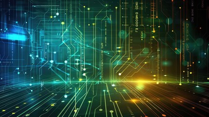 Fototapeta premium abstract structure circuit computer technology business background