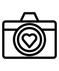 Camera icon. Single icon set. Icon Outline. Vector.