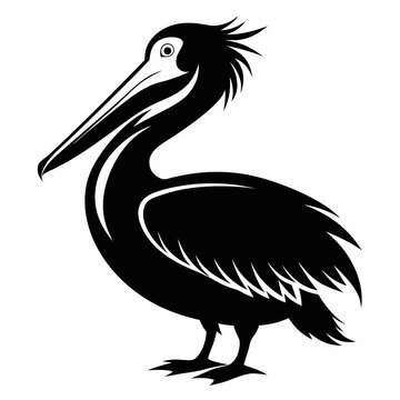recommend clip art: Pelican Black silhouette
