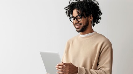 Man with a tablet