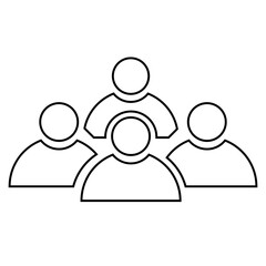 Team Icon, Simple Icon Vector Design, best used for presentation, application, web and banner