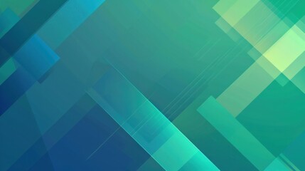Abstract Green and Blue Geometric Background