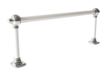 Elegant chrome towel bar with a sleek design, perfect for modern bathrooms. High-quality stainless steel construction ensures durability and style.