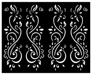 Flower Vector Design Leaf Clipart Vintage Background