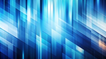 Abstract Blue Geometric Shapes A Digital Art Exploration of Lines, Rectangles and Color - Abstract, Geometric, Shapes, Color, Background, Digital Art