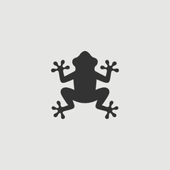 Vector Simple Isolated Frog Icon