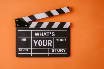 Naklejka premium movie clapper board