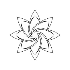 Y2k star shape outline vector icon. Abstract minimal geometric star icon in trendy retro 2000s style. Space cosmos galaxy concept