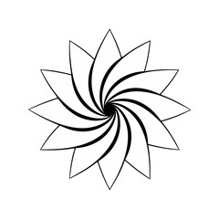 Y2k star shape outline vector icon. Abstract minimal geometric star icon in trendy retro 2000s style. Space cosmos galaxy concept