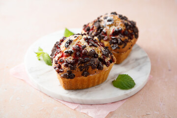 Homemade blueberry muffins