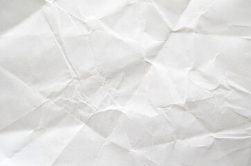crumpled torn and old white paper