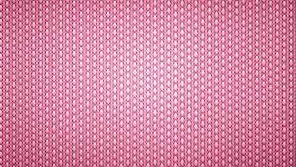 Obraz premium Pink and White Knitted Fabric Texture - Close Up of a Soft, Cozy Knitted Material with a Repeating Pattern - Pink, White, Knit, Fabric, Texture, Background