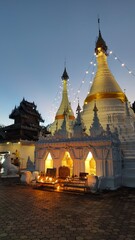 Fototapeta premium Beautiful local buddhist temples in and around Chiang Mai in Northern Thailand